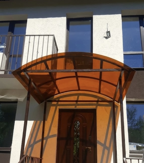 Козырек из поликарбоната, п.Новосемейкино